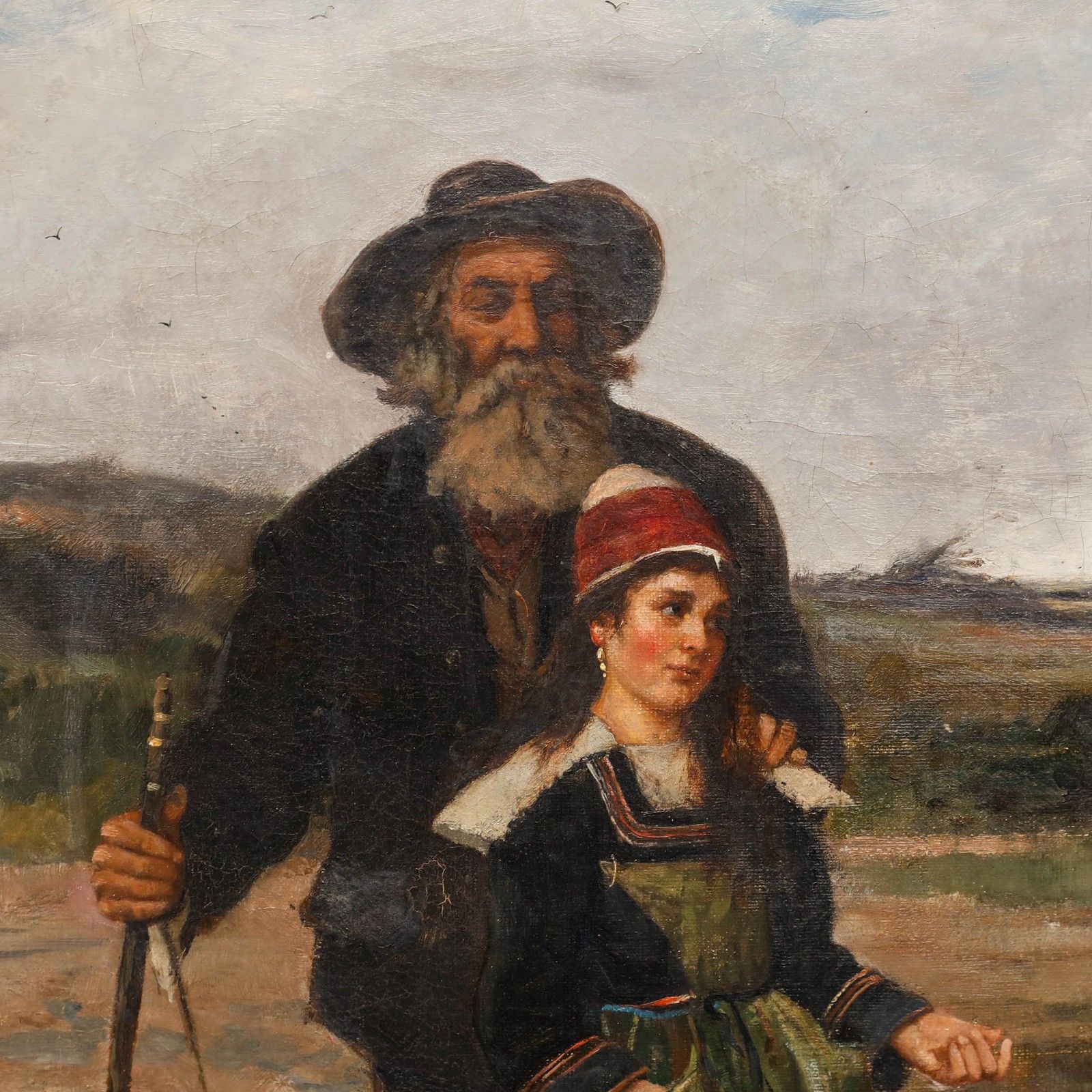 Walter Shaw Sparrow 1888 Oil, Donnez Moi Un Sou! photo Art
