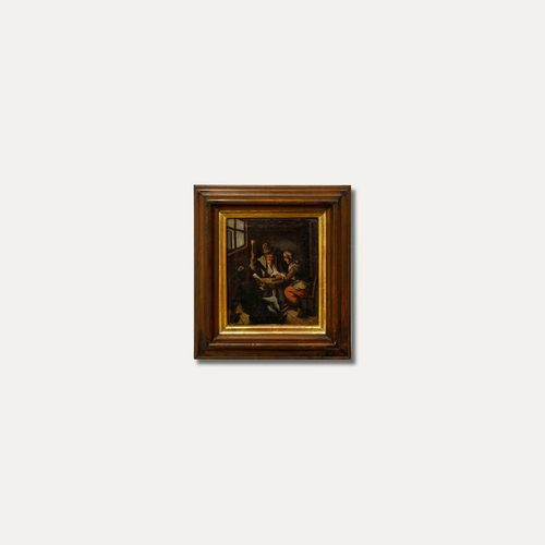 Early 19th Century Oil A Threatening Presence photo vinterior
