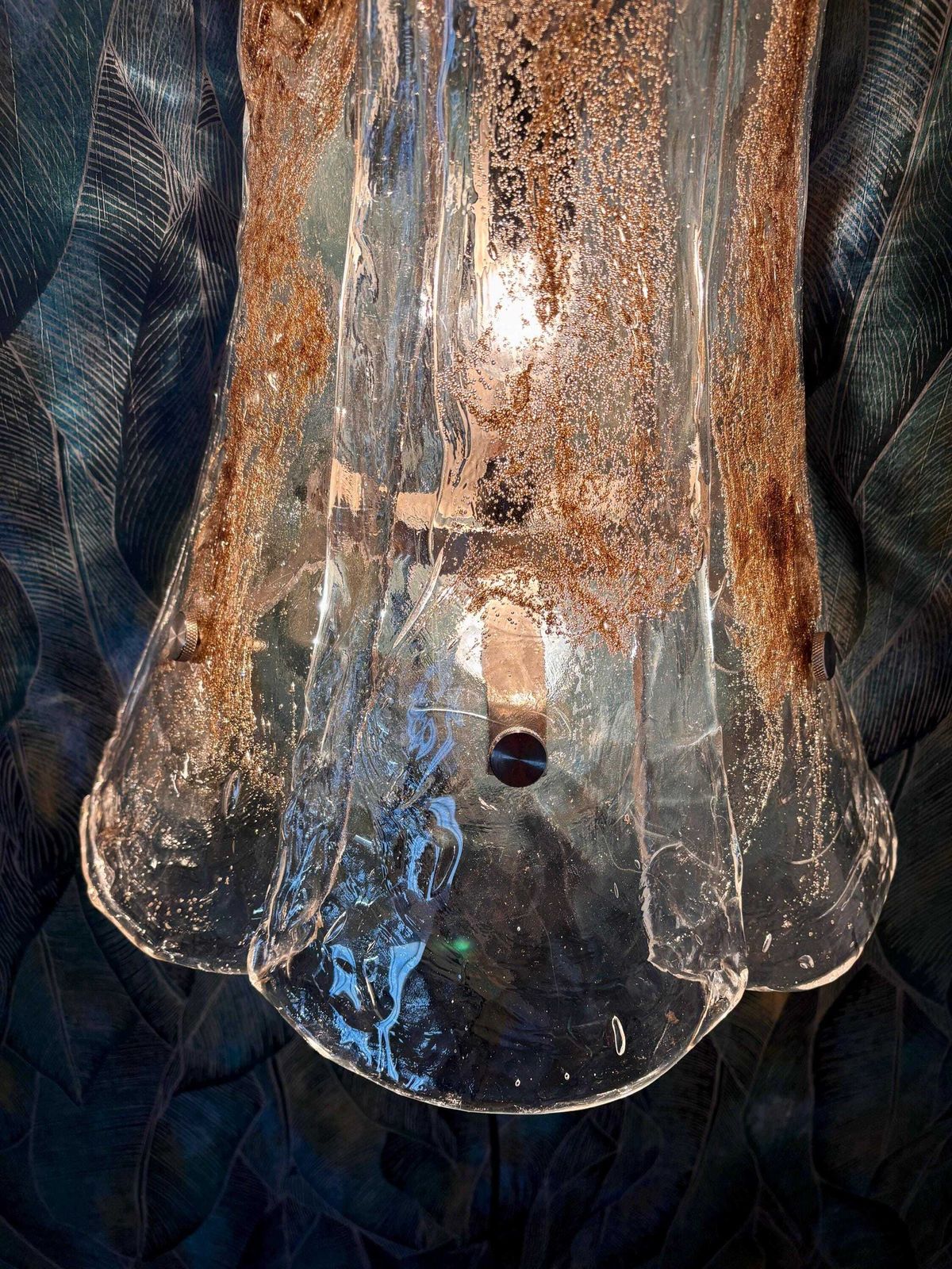 A Pair Of Xxl Murano Wall Lamps By Carlo Nason For Mazzega photo vinterior