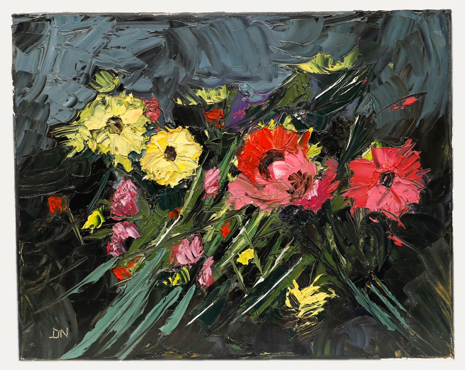 Daniel Nichols Contemporary Oil, Summer Flowers photo furniture