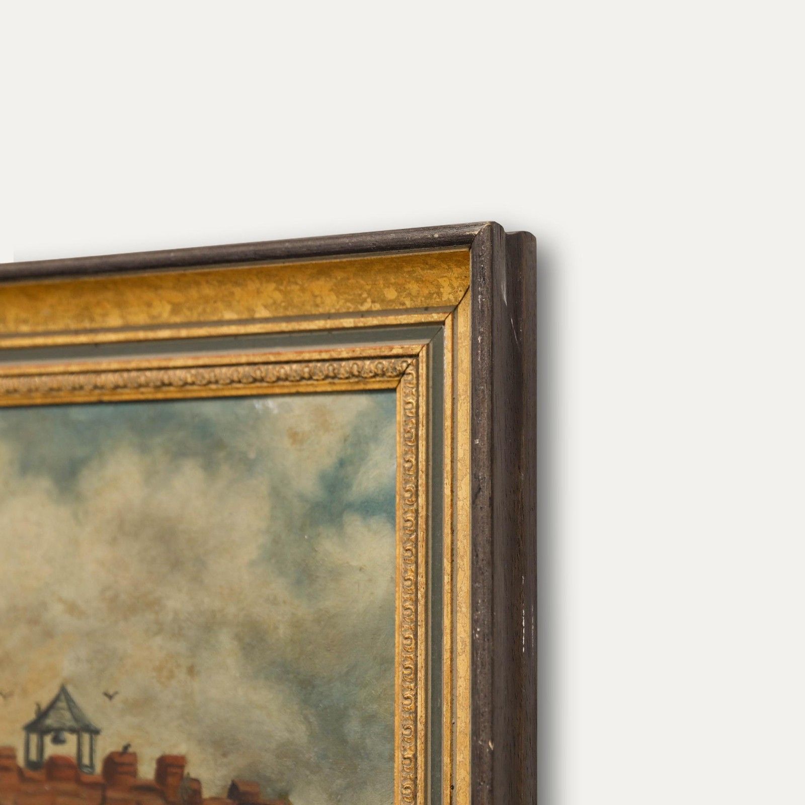 Naive Late 19th Century Oil The Gatehouse photo buy