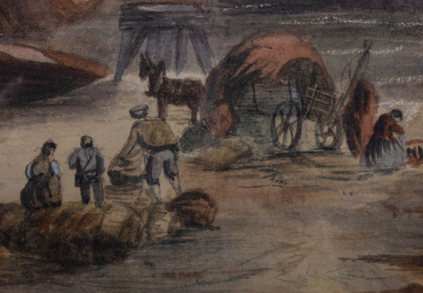 H. Turner Late 19th Century Watercolour, French Fishermen photo Art