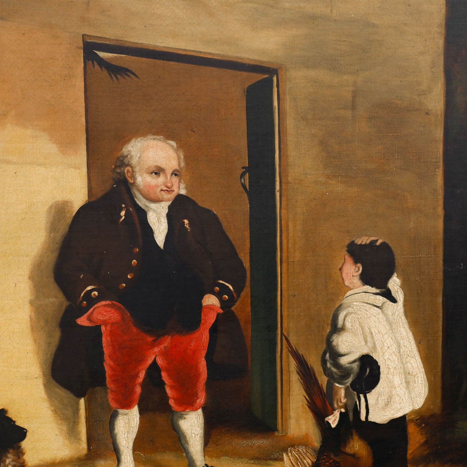 After Henry Liverseege (1802 1832) 1847 Oil, The Inquiry photo for sale