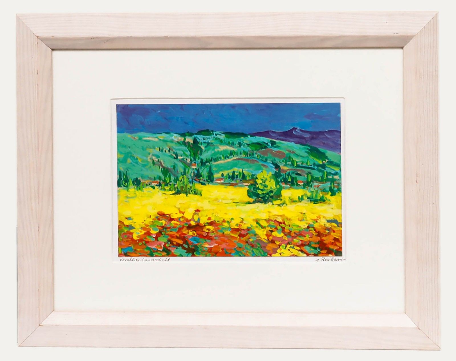 Erwin Steinhauser (1939 2023) 20th Century Acrylic, Voralpenlandschaft