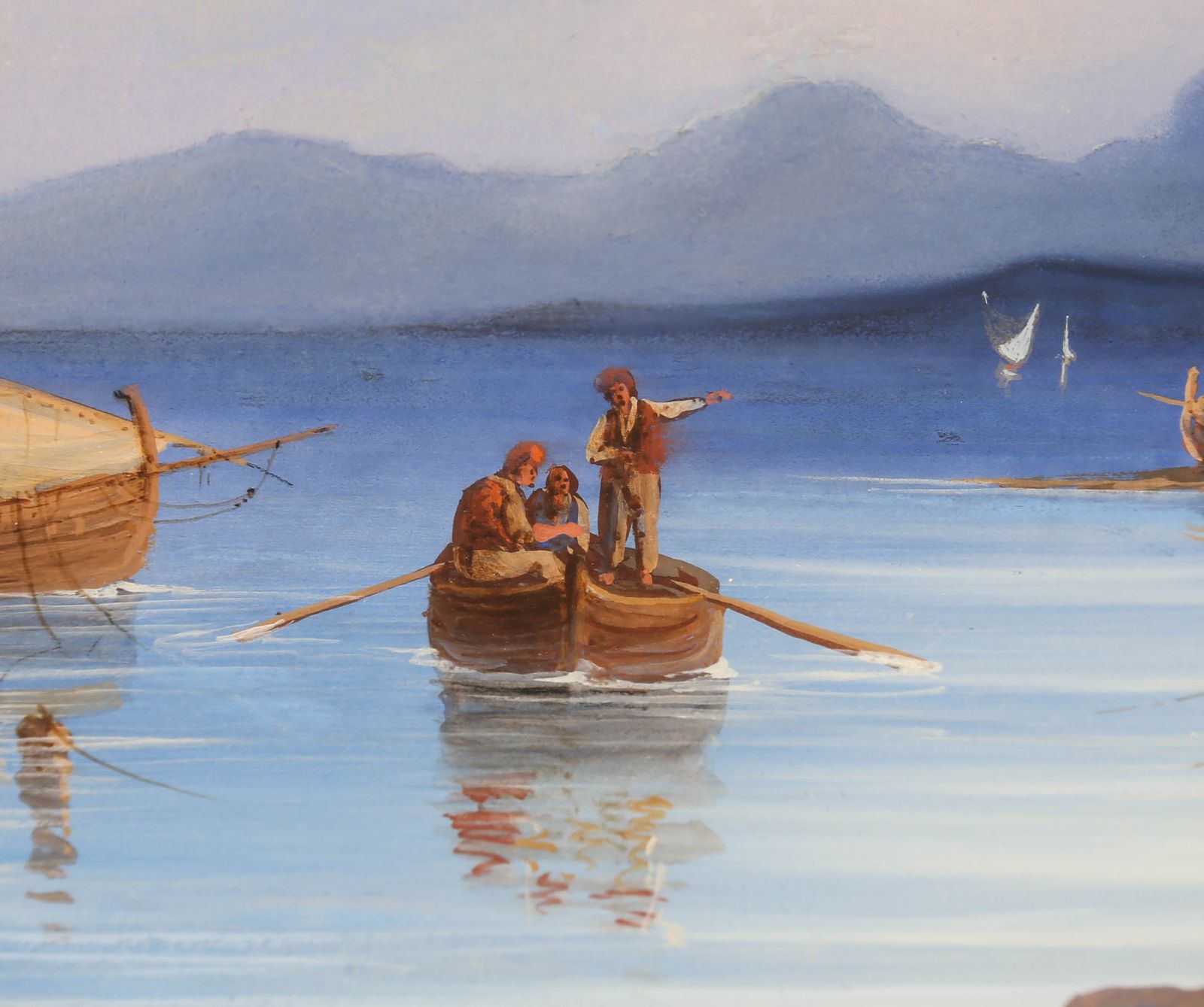 Italian School Early 20th Century Gouache Rocky Inlet photo 147.0