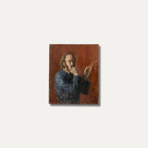 George Weissbort (1928 2013) Mid 20th Century Oil, The Artist At Work photo 226.0