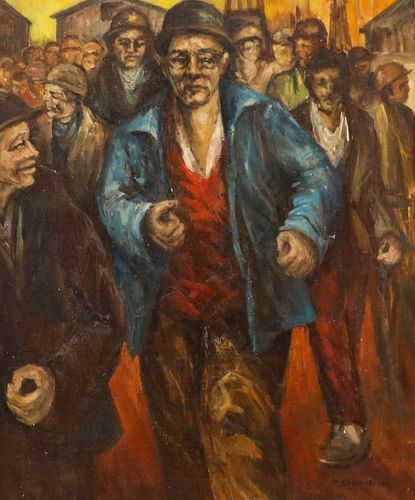 R. E. Deschryver  20th Century Oil, The Strike photo furniture