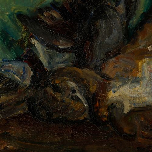 Bertrand Py (1895 1973) Mid 20th Century Oil, Still Life With Hare photo Art