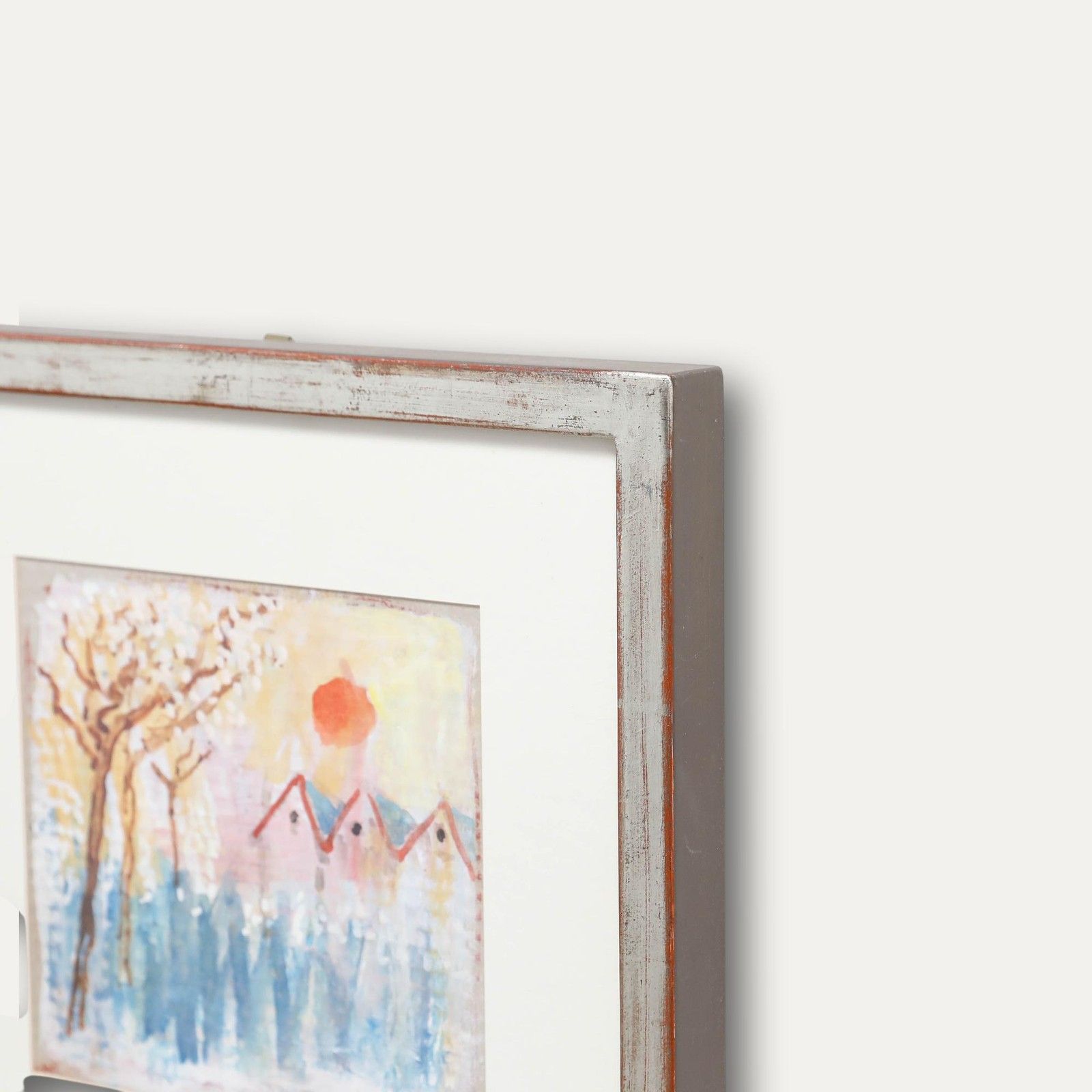 Fritz Brunner (1908 1996) Framed 1980 Gouache, Sun Over The Blossoms photo 265.0