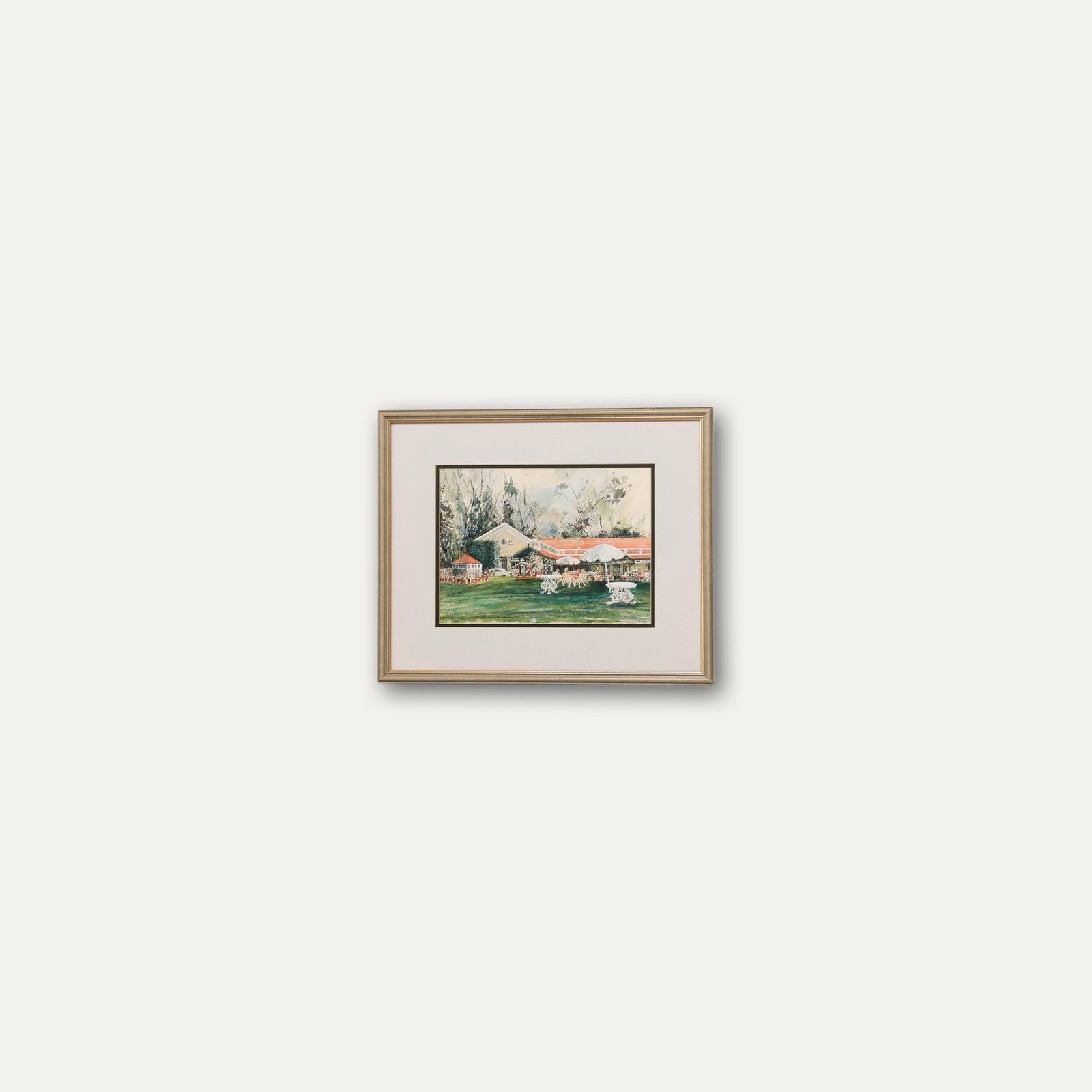 Norah K. Rogerson Framed 20th Century Watercolour, Hotel Savoy, Ooty photo buy