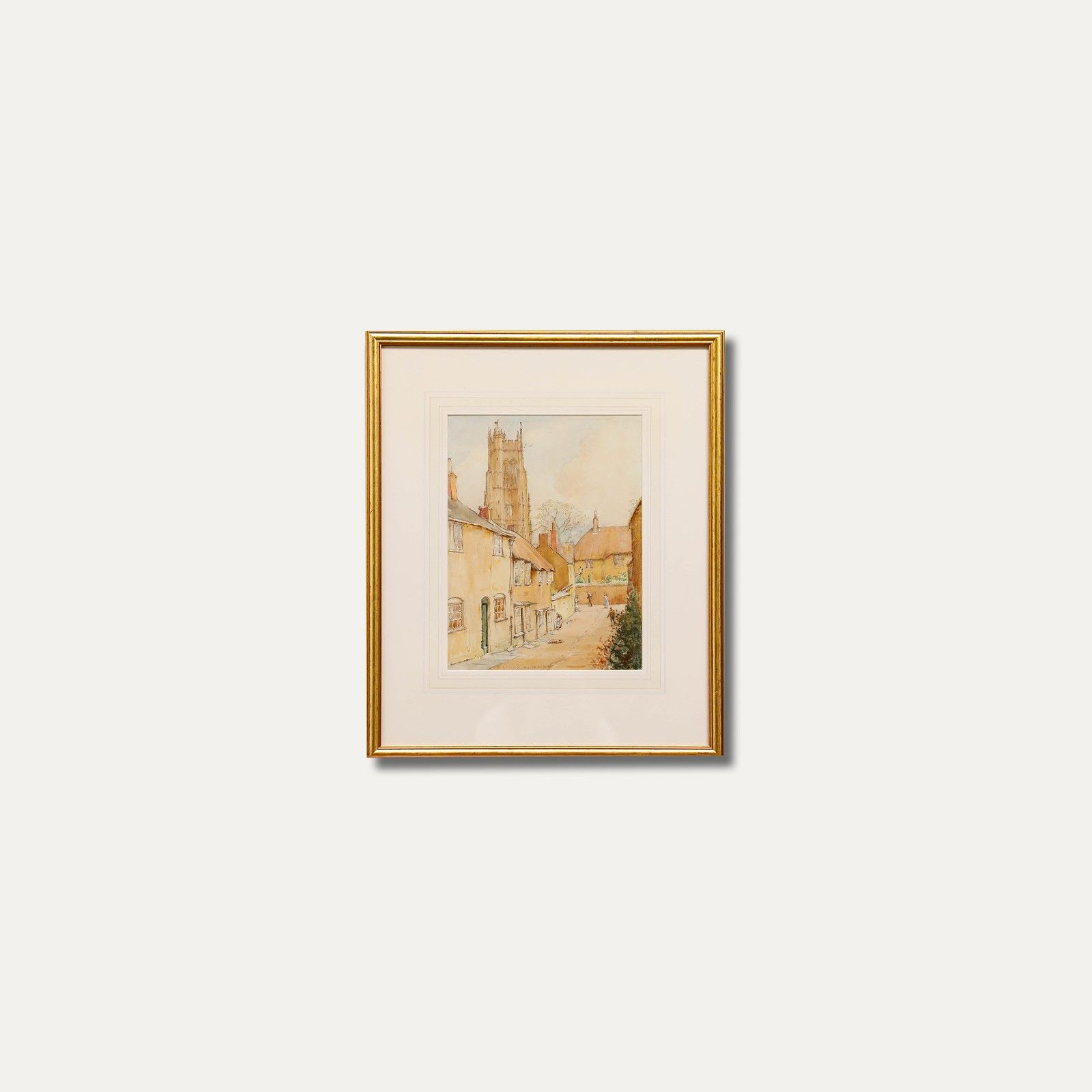 photo furniture Alfred Henry Hart (1866 1953 )  Framed Watercolour, Beaminster