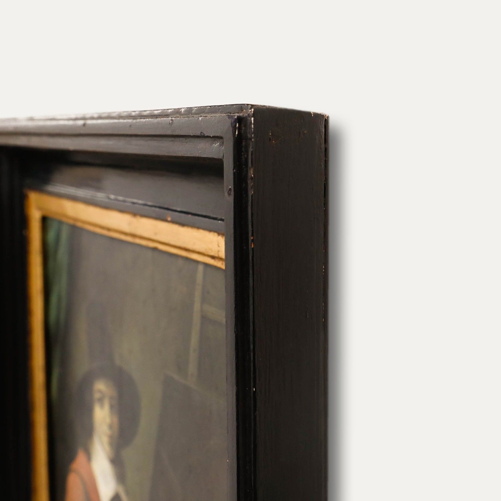 R. Gotaels Early 20th Century Oil, The Artist photo Art