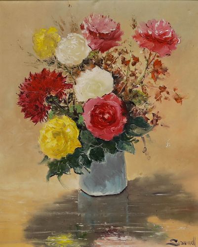 Saumell  20th Century Oil, Summer Blooms photo furniture