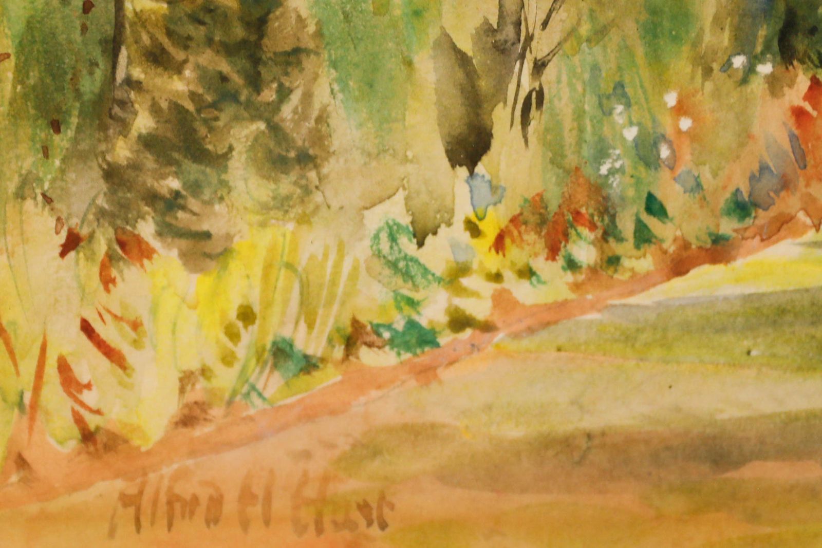 Alfred Henry Hart (1866 1953) Framed Watercolour, The Garden Arch photo vinterior