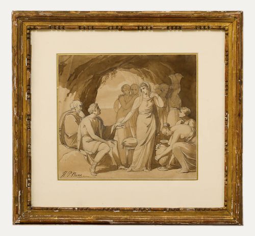 Henry Pierce Bone (1779 1855) Early 19th Century Watercolour, Look Of Love