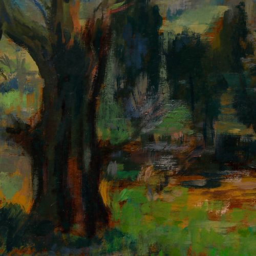 Ronald Morton (B.1918) 1951 Oil, Autumn Paradise photo Art