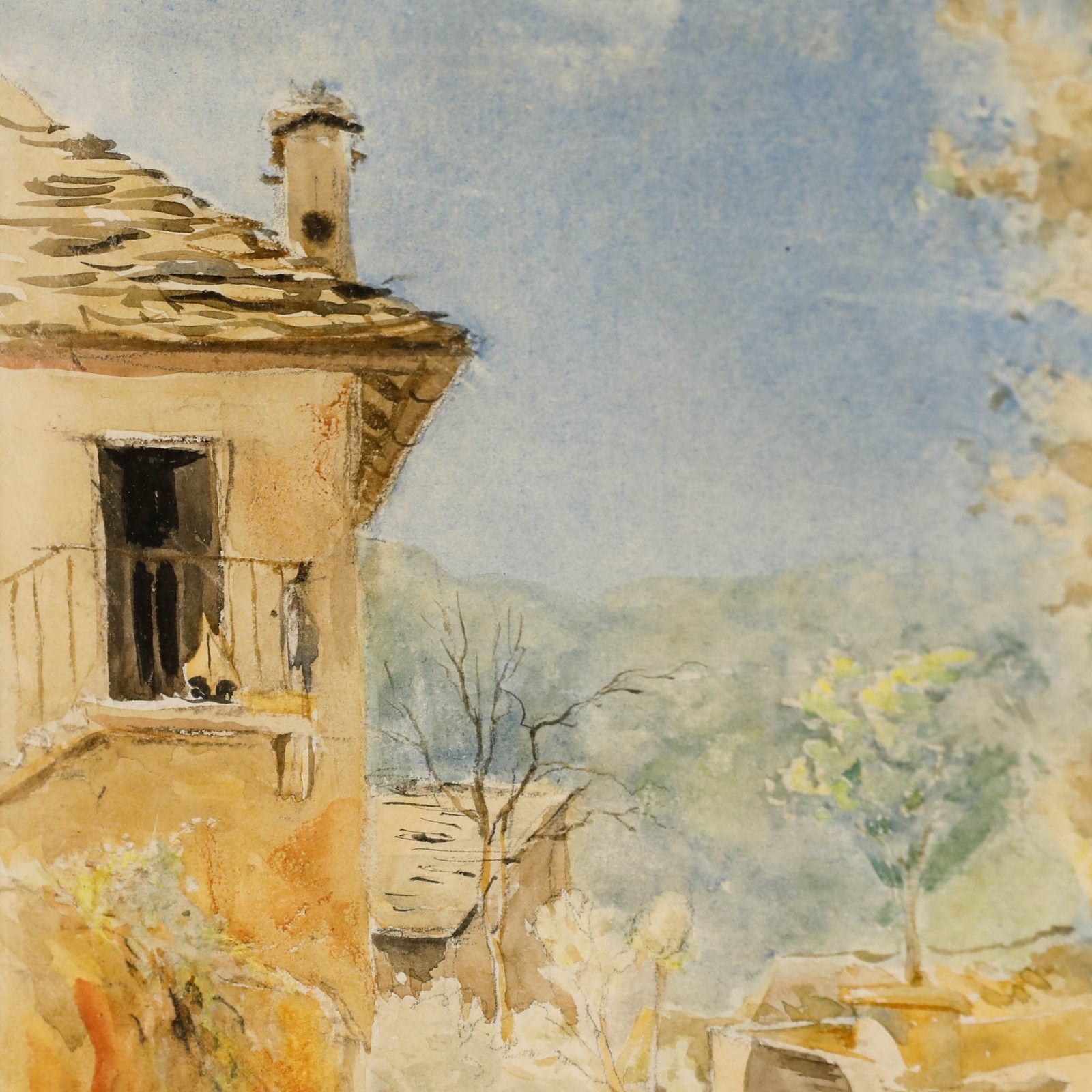 Alfred Henry Hart (1866 1953) Oil, The Heat Of Day, Lake Como photo Art