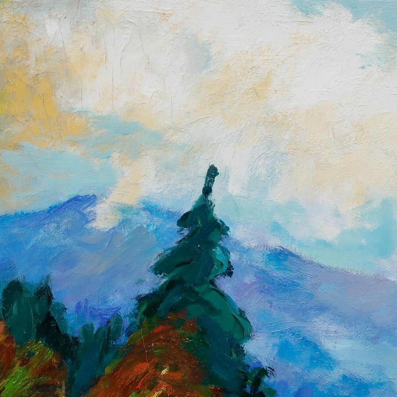Erwin Steinhauser (1939 2023) 20th Century Oil, Mountain Trail photo Art