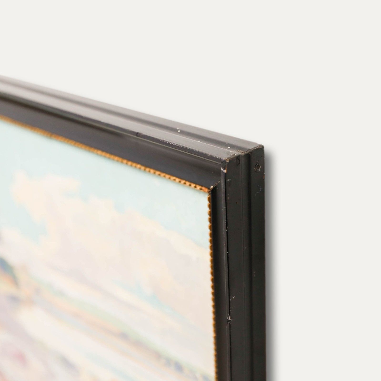 Th. Kirstein Framed Early 20th Century Oil, A Rocky Shoreline photo 359.0
