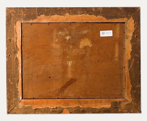 Framed Mid 20th Century Oil Bridge Over The Seine photo for sale