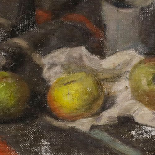 George Weissbort (1928 2013) 20th Century Oil, Four Apples & A Tankard photo Art