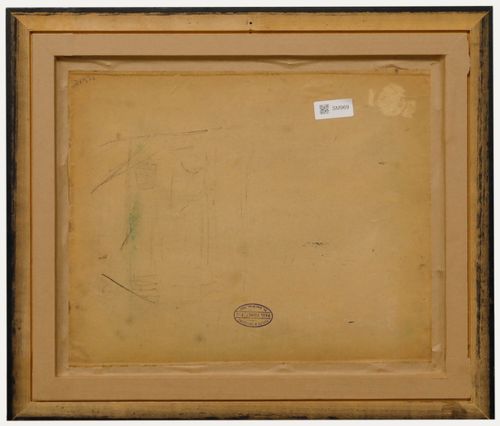Cecile Hertz Eyrolles (1875 1974) Framed Oil, Still Life Of Violas photo for sale