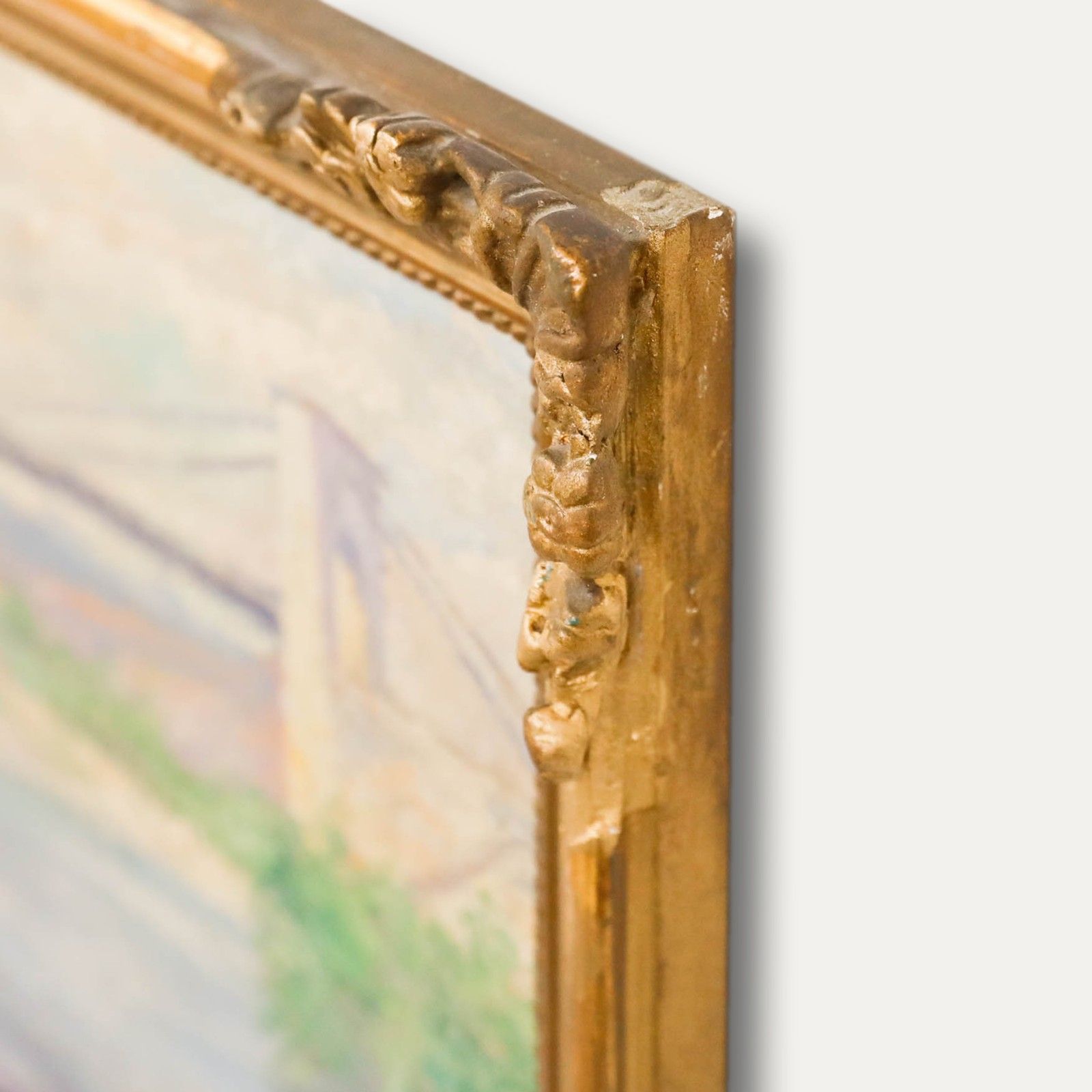 Adrienne Feremans Warzee (1888 1965) Framed Oil, Marc Seguin Footbridge photo 357.0
