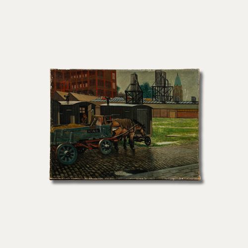 20th Century Oil The Patient Cart Horse photo vinterior