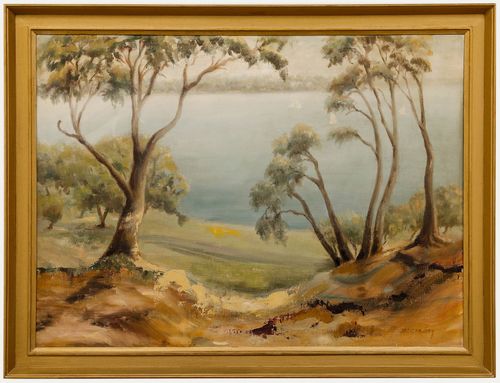 Doreen King  Australian School Mid 20th Century Oil, Peppermint Grove