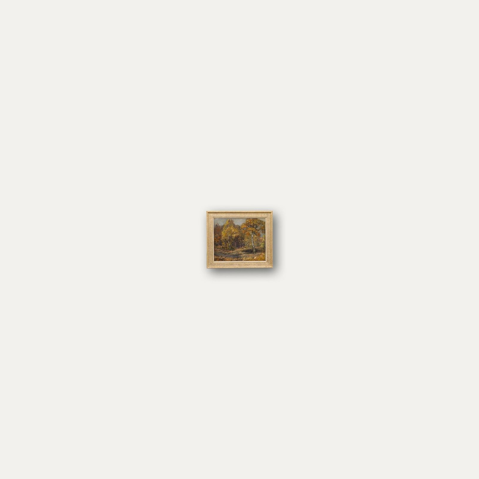 P. Randell Framed Mid 20th Century Oil, Hues Of Autumn photo buy