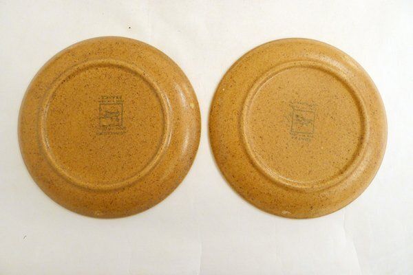 Small Stoneware Dessert Plates From Longchamp, France, 1960s, Set Of 6 photo 90.0