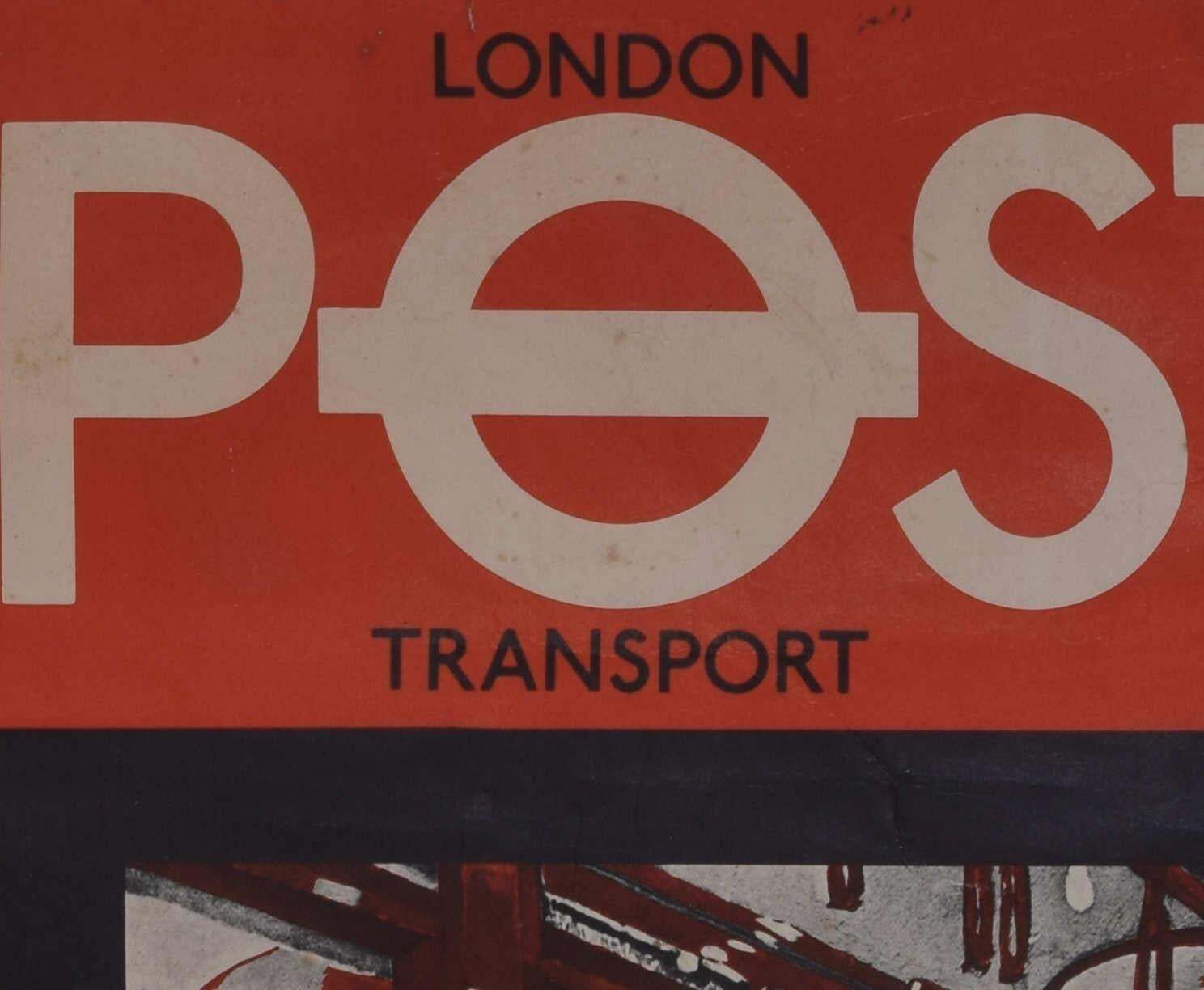 London Transport Posters, Original Vintage Poster By Mervyn Laurence, 1976 photo furniture