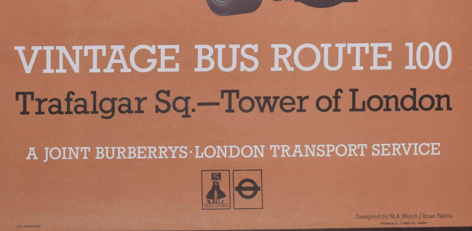 See London Vintage Style, Original Poster By M.A. Welch & Brian Harris, C.1972 photo for sale