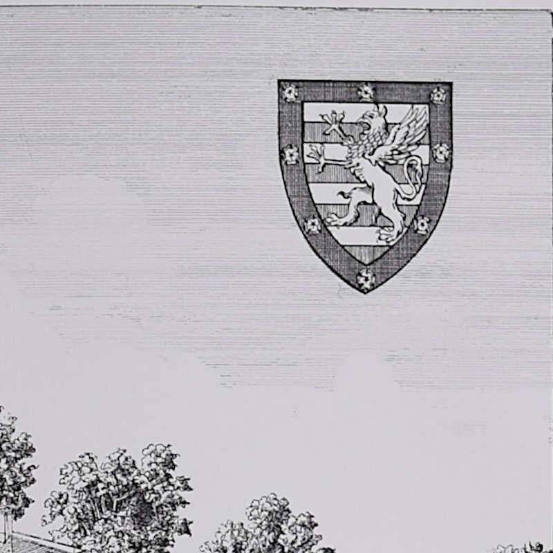 Downing College, Cambridge, Engraving By Andrew Ingamells, 2005 photo for sale