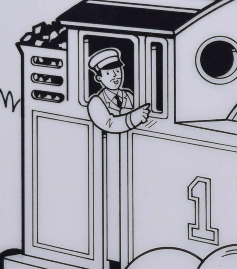 Thomas The Tank Engine At Wellsworth Station, Original Ink On Cell Illustrations, C.1995 photo for sale