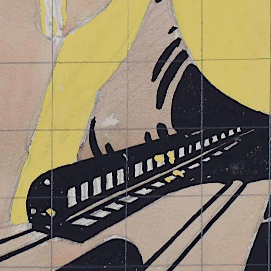 Design For Underground Poster, 1927 Art Deco Design By A. E. Halliwell photo Art