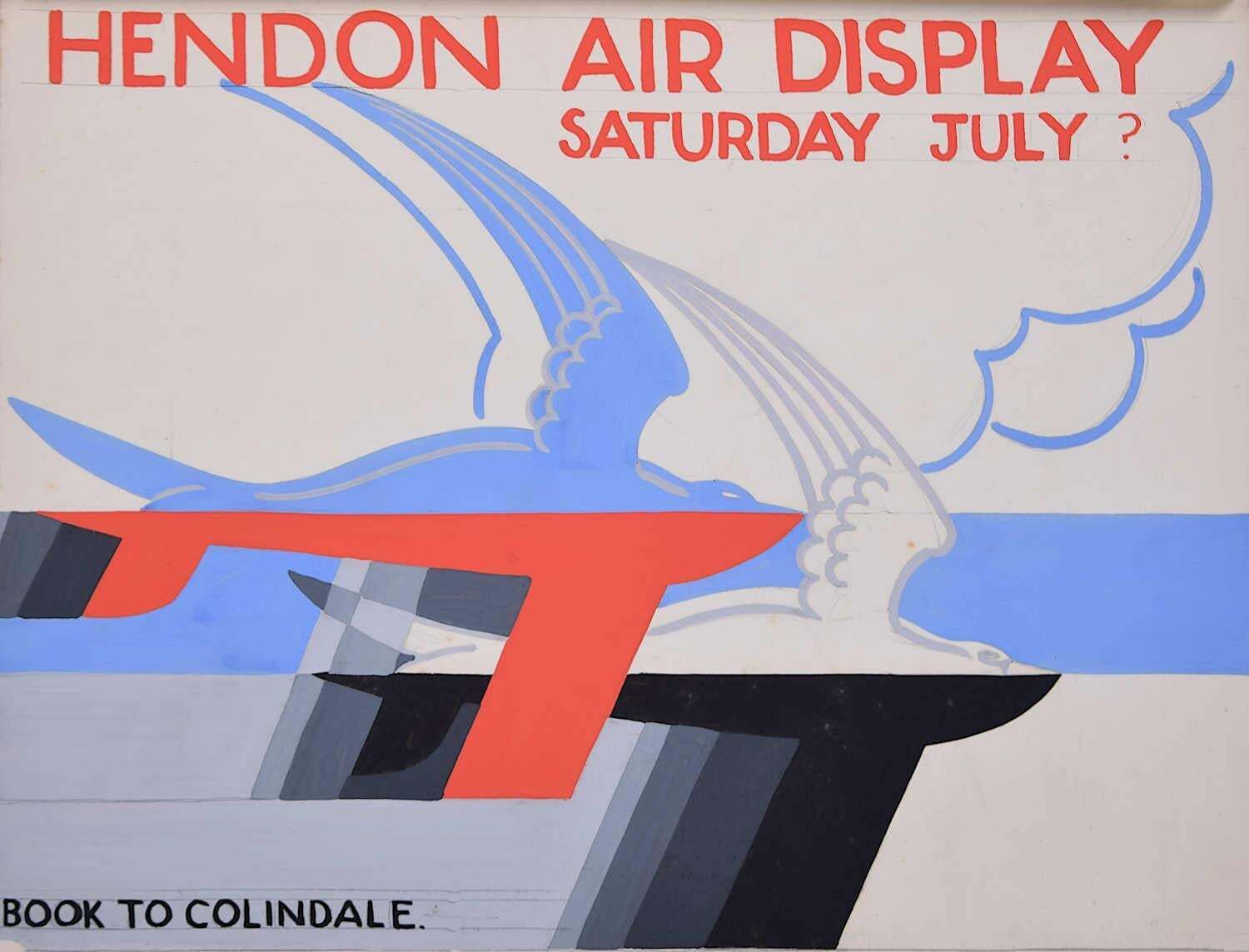 Royal Air Force Display, C.1930 Art Deco Poster Design By A. E. Halliwell