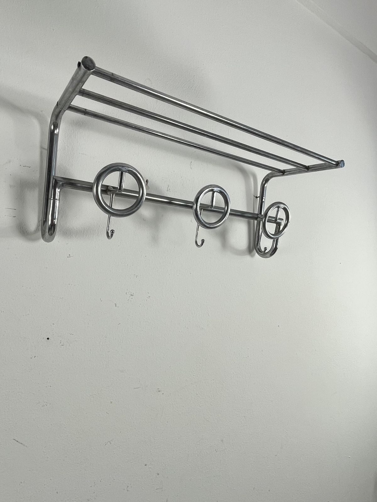 photo furniture Mid Century French Steel Coat Hanger, 1950s