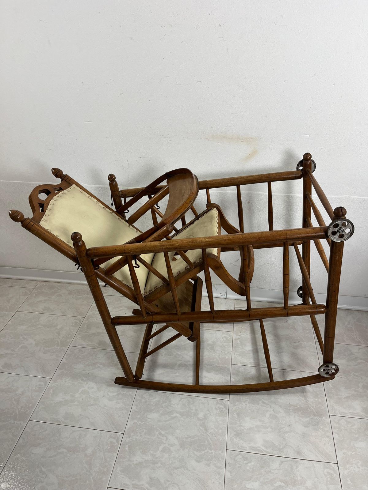Italian Child's Chair/Rocking Mid Century 1930s photo vinterior