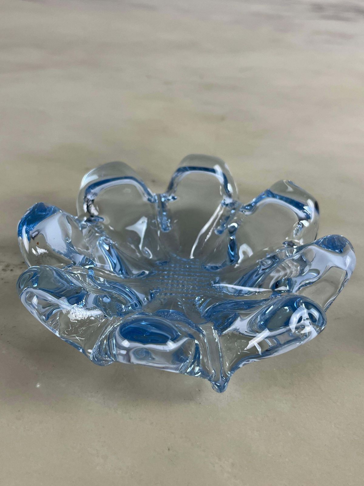 Set Of 2 Mid Century Murano Glass Ashtrays 1960s photo Home Decor