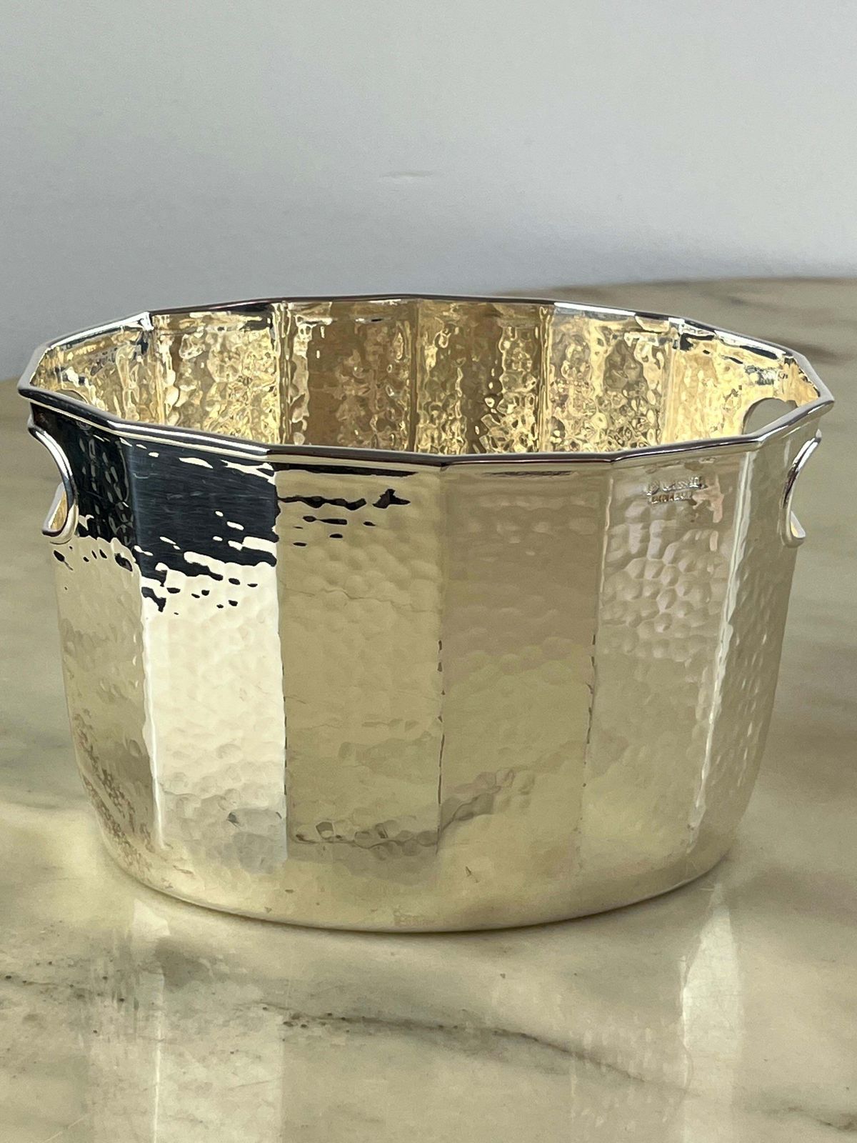 Silver Plated Ice Bucket By Cassetti, Made In Italy, 1980s photo 334.0