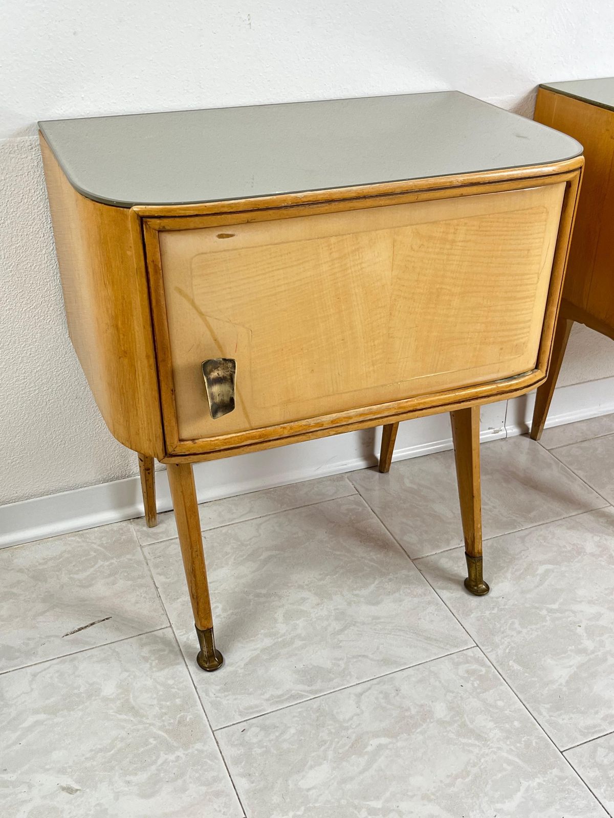 Set Of 2 Mid Century Bedside Tables Attributed To Vittorio Dassi 1959 photo furniture