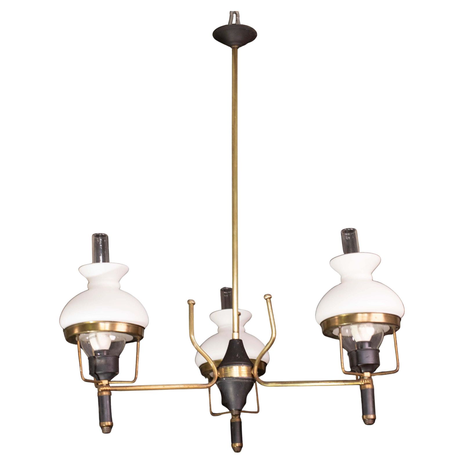 Italian Mid Century Chandelier By Stilnovo, 1960s