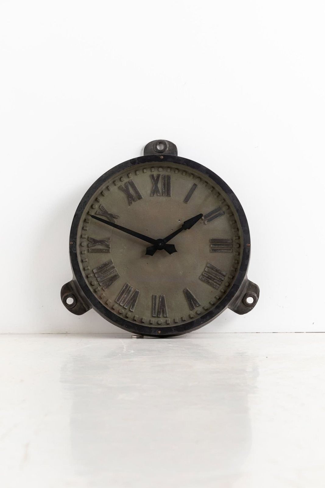 18" Cast Iron Gents Of Leicester Factory Clock photo Home Decor