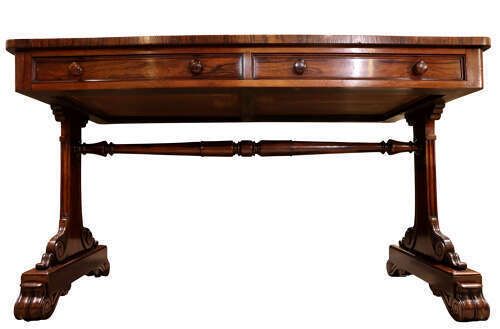 Rosewood End Table, 1800s, Antique photo vinterior