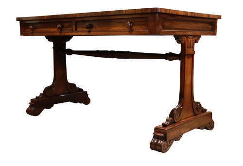 Rosewood End Table, 1800s, Antique photo vintage