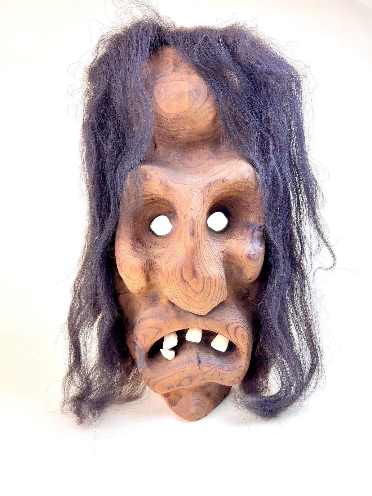 Vintage Swiss Wall Mask, Tschäggättä Mask, Original Lötschentaler Mask, Traditional Wall Mask photo Art