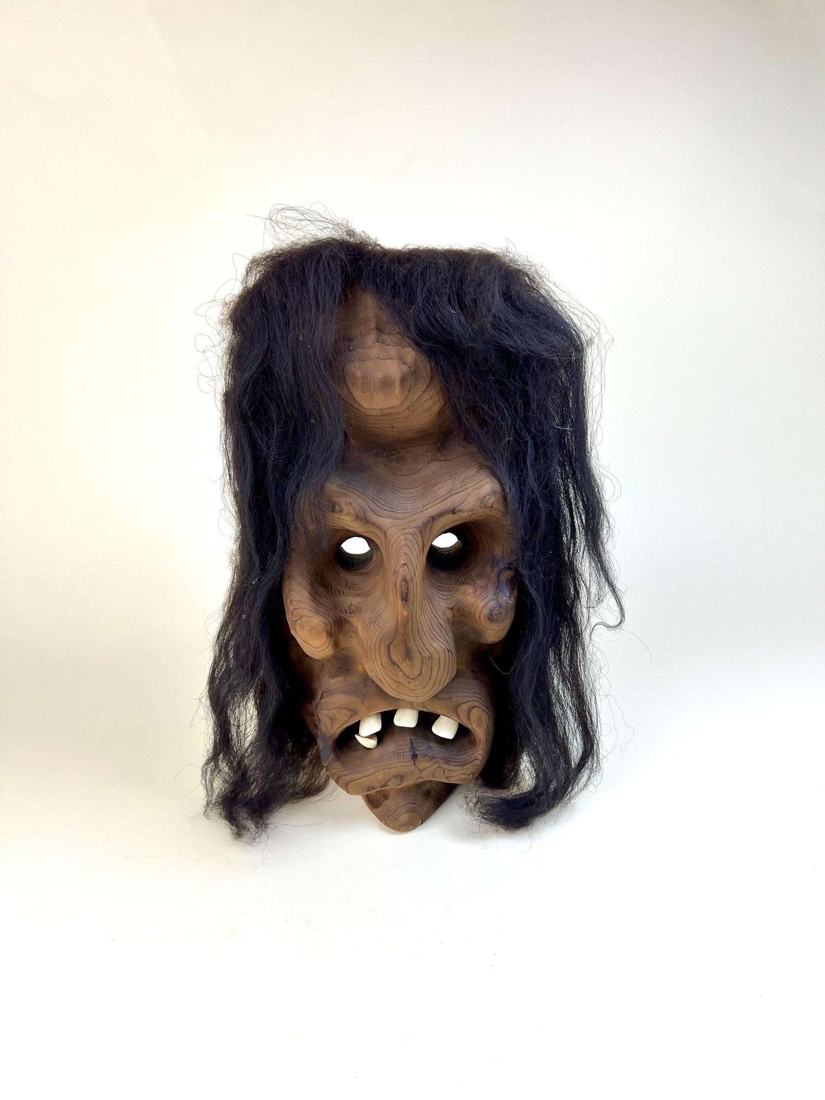 Vintage Swiss Wall Mask, Tschäggättä Mask, Original Lötschentaler Mask, Traditional Wall Mask photo vintage