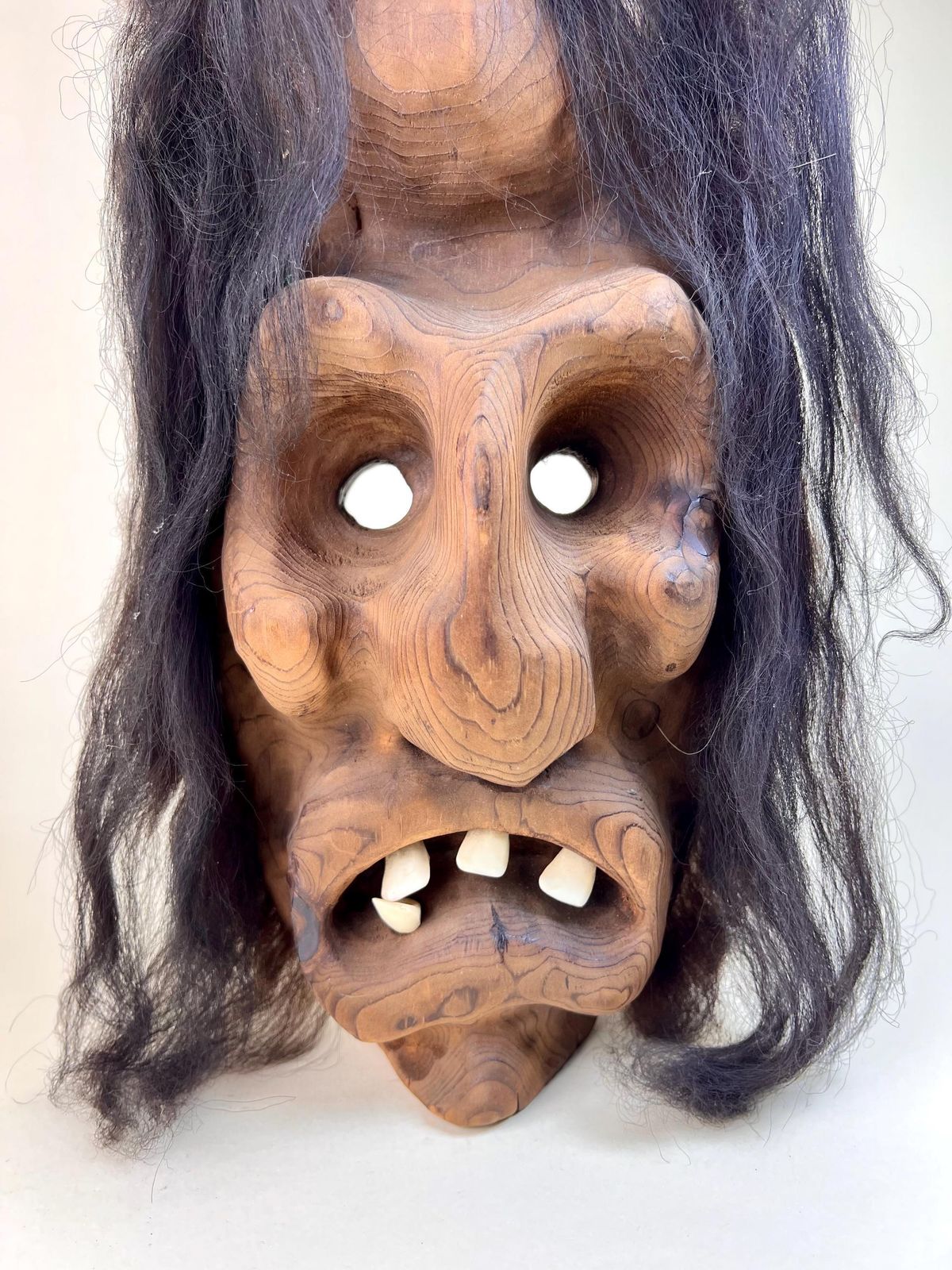 photo for sale Vintage Swiss Wall Mask, Tschäggättä Mask, Original Lötschentaler Mask, Traditional Wall Mask