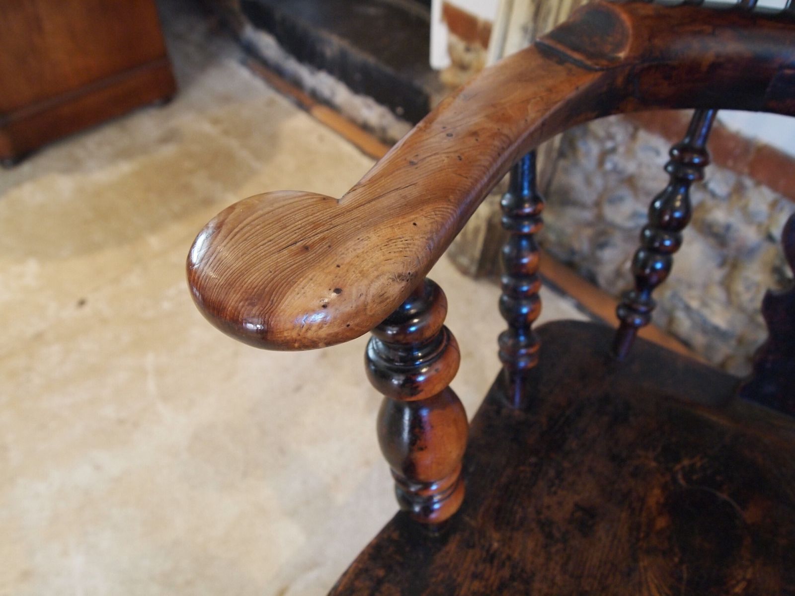 Chair Stunning Victorian Windsor Armchair Yew & Elm C1840 photo vinterior
